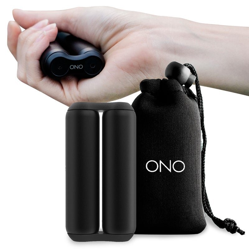 ONO Roller - Handheld Fidget Toy for Adults | Help Relieve Stress, Anxiety, Tension | Promotes Focus, Clarity | Compact, Portable Design (Black, Full Size - Aluminum) - Image 1